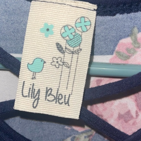 Maxi dress m-12/18 floral strip print dress - Picture 3 of 5